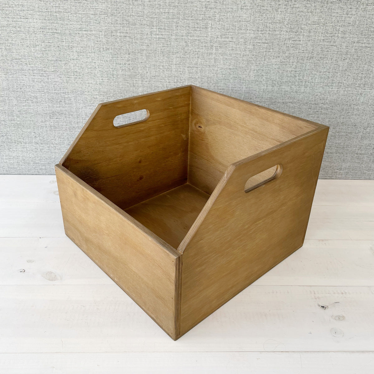 STAINED RECORD VINYL STORAGE BOX